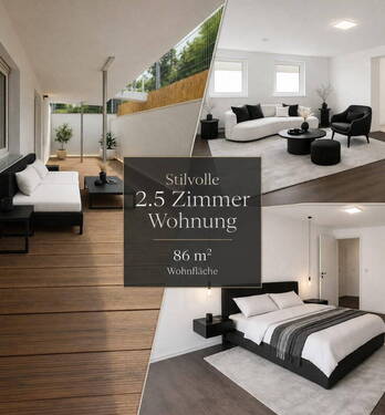Titelbild - Moderne 2,5-Zimmer-Wohnung in Mannheim - renoviert & sofort bezugsbereit