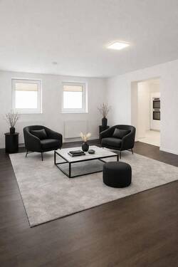 Wohnzimmer visualisiert - 2 Zimmer Etagenwohnung zum Kaufen in Mannheim