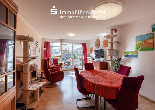 Wohnzimmmer - 3 Zimmer Etagenwohnung in Münster / Mecklenbeck