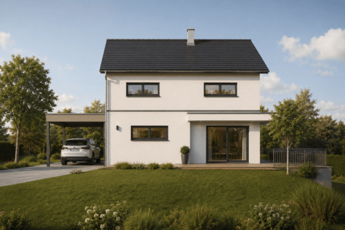 Südansicht (KI-Illustriert) - 7 Zimmer Einfamilienhaus zum Kaufen in Dettingen an der Erms