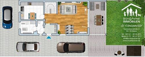 EG mit Wohnbereich - 5 Zimmer Doppelhaushälfte in Raunheim