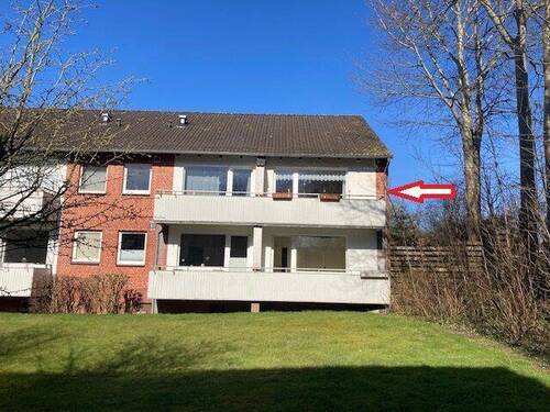 südliche Ansicht - Gepflegte 3-Zimmer-ETW mit südlichem Balkon, wo die Sonne zu Hause ist