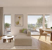 3-Zimmer-Wohnung mit Südbalkon und Loggia in komfortablem Neubau in Eching