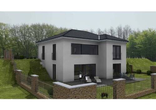 Ansicht Süd - Nahhaltiger Neubau am Sichersdorfer Berg