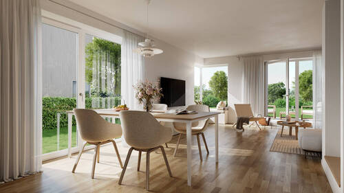 Offener Wohnbereich - 5 Zimmer Reihenmittelhaus zum Kaufen in München