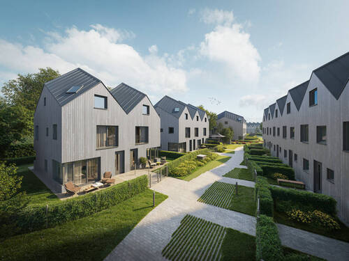 Grünes, autofreies Quartier - 