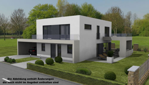 Außenansicht .png - Modernes KfW 40 Haus Preis inkl. Grundstück in Schweinfurt
