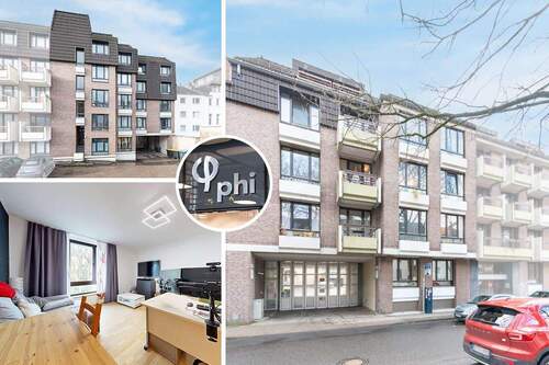 Immobilien-Aachen-Wohnung-Kaufen-LD120-Grid-01 - PHI AACHEN - Charmante 2-Zimmer-Wohneinheit mit zwei Tiefgaragenstellplätzen nahe der RWTH!