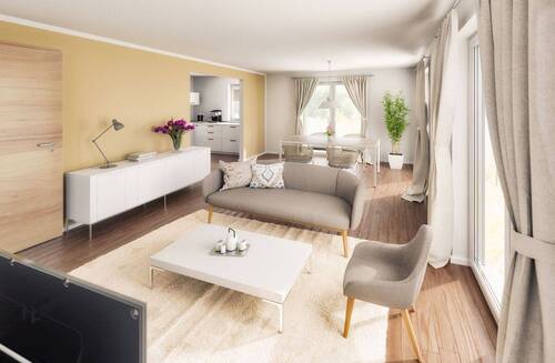 Bungalow-92-Wohnzimmer-1.JPG - 3 Zimmer Bungalow in Malborn