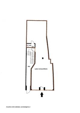 Grundriss - Laden-Gewerbefläche in 1A-Lage von Rudolstadt, direkt am Marktplatz zu vermieten