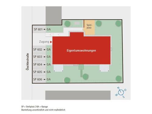 Lageplan - Etagenwohnung mit 94,90 m&sup2; in Rottweil zum Kaufen