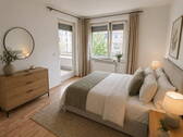 Elternschlafzimmer Staging - Etagenwohnung mit 91,30 m&sup2; in München zum Kaufen