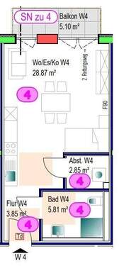 Whg. 4 - Etagenwohnung zur Miete in Oberkirch
