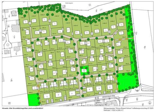 3123 Aufteilungsplan mit Nummerierung - 