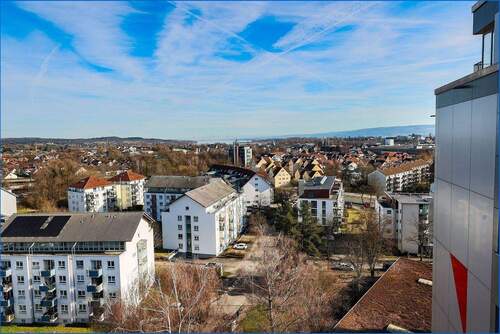 Sicht ins Wohngebiet - 3 Zimmer Etagenwohnung zum Kaufen in Radolfzell am Bodensee