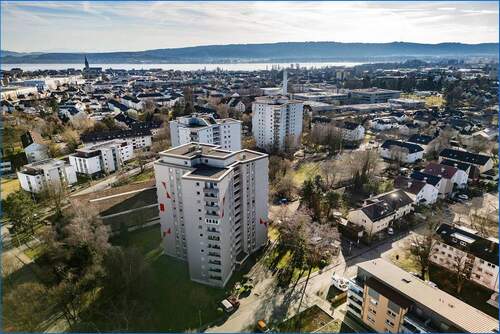 Ansicht mit Bodensee - Etagenwohnung mit 94,00 m&sup2; in Radolfzell am Bodensee zum Kaufen