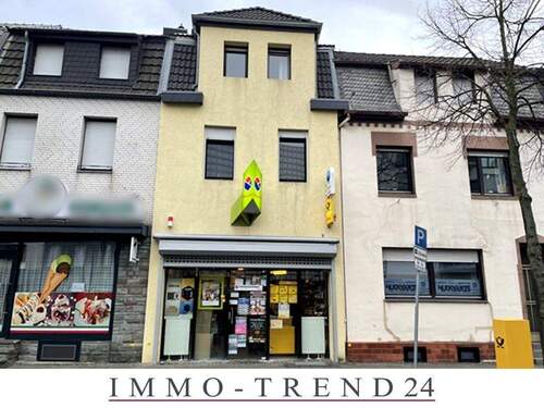 Hausansicht - Stadthaus inkl. Wohneinheit mit Gewerbeeinheit, zwei Garagen - Arbeiten und Leben unter einem Dach.