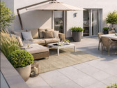 Visualisierung Terrasse Römert.png - Rarität in einzigartiger Lage! Großzügige Wohnung mit traumhaft großer Terrasse am Römerturm! WE4