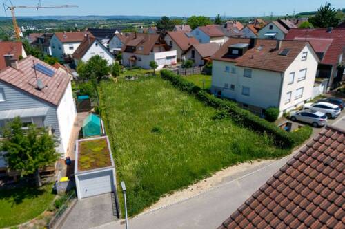 Drohnenaufnahme - Grundstück zum Kaufen in Freiberg am Neckar