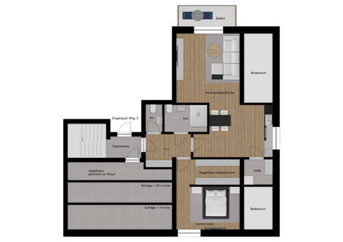 Whg. 4 - 2 Zimmer Etagenwohnung in Bad Bentheim / Gildehaus