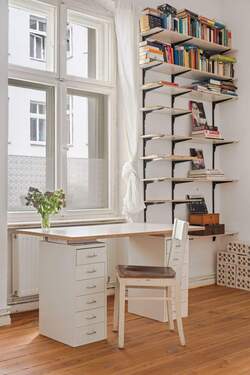 Stilvolles Homeoffice. - Etagenwohnung mit 62,50 m&sup2; in Berlin zum Kaufen