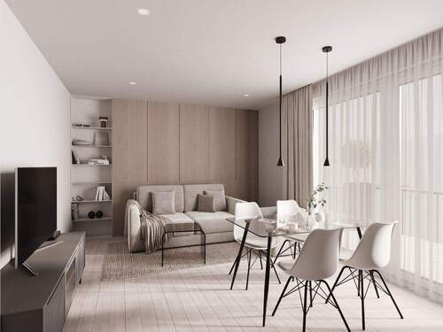 Beispiel Wohnbereich! - Etagenwohnung mit 69,00 m² in Trebur zum Kaufen