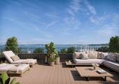 Ansicht Dachterrasse - WOHNEN im KAISERHOF - ETW 5 - 1.550.000,00&nbsp;EUR Kaufpreis, ca.&nbsp; 106,00&nbsp;m&sup2;&nbsp;Wohnfl&auml;che