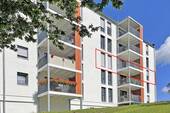 Gartenansicht - 3 Zimmer Etagenwohnung in Kronach