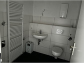 Flur mit hellem Bodenbelag und hellen Wänden.PNG - 3 Zimmer Etagenwohnung in Baunatal