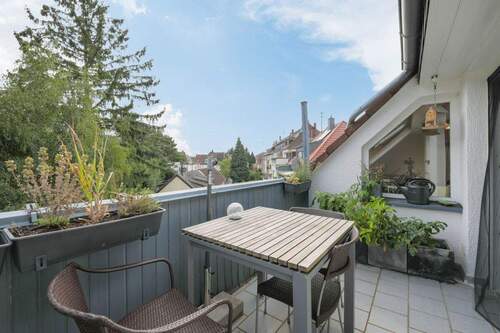 Dachterrasse - 2 Zimmer Etagenwohnung in Karlsruhe