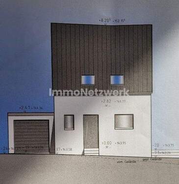 Ansicht u0026 Garage - Grundstück in Herzogenrath zum Kaufen