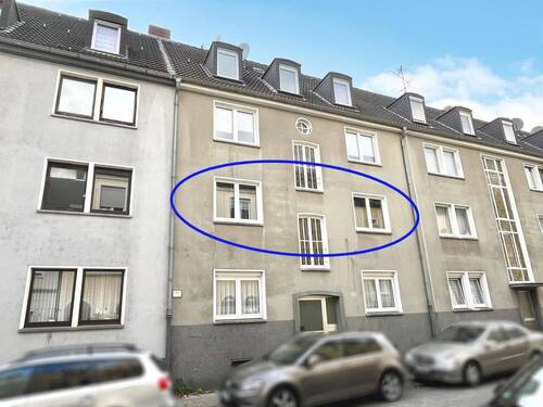 Außenansicht -Lage der Wohnung - Gut vermietete 3-Zimmer-ETW in GE-Horst +++ komplett saniert +++ Garage optional