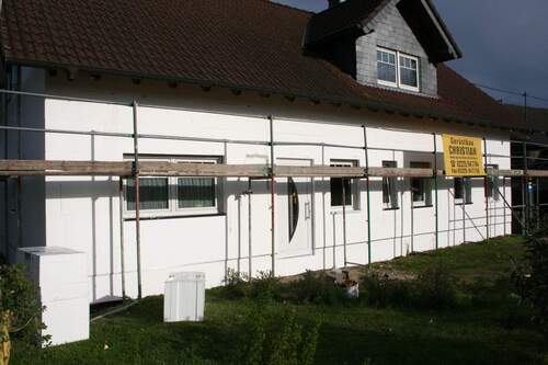 Einrüstung für neue Fassade - 