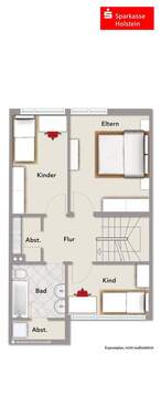 Skizze Obergeschoss - 