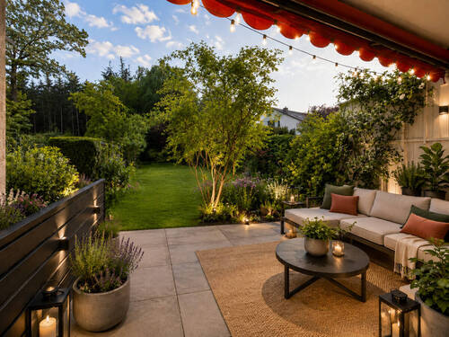 Terrasse - mögliche Einrichtung - 