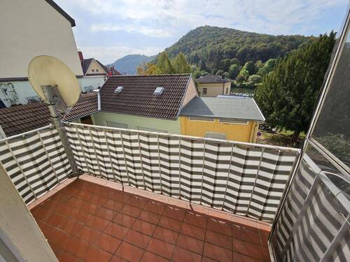 Balkon m. Blick auf den Neckar - 2 Zimmer Etagenwohnung in Neckarsteinach