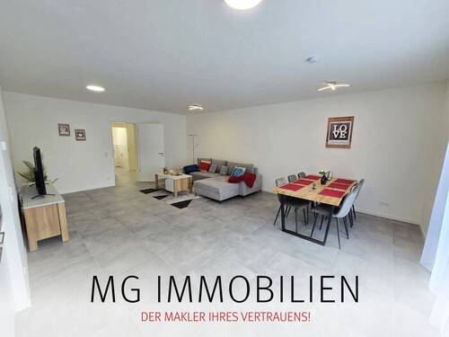 Wohnzimmer - MG - Neubau Siegelbach: Hochwertige Wohnung mit Parkplatz und bester Ausstattung