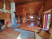 Wohn-Esszimmer mit Kaminofen - 