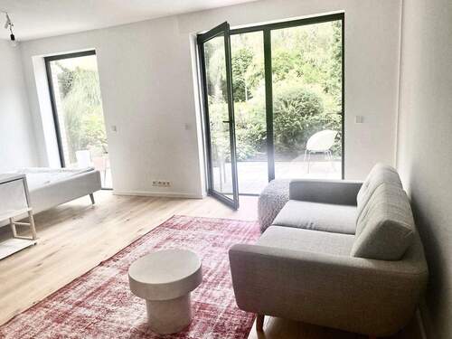 Bild 1 - Möblierte Einraumwohnung in exklusiver Wohnlage am Rhein in Wittlaer