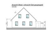 Ansicht Westen/Osten - 4 Zimmer Doppelhaushälfte zum Kaufen in Rechtsupweg