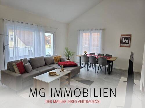 Wohnzimmer - MG - Neubau Siegelbach: Hochwertige Wohnung mit Parkplatz und bester Ausstattung