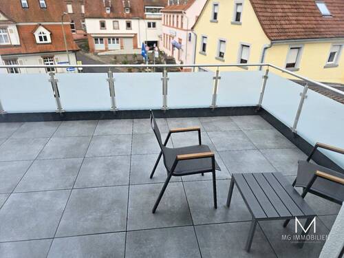 Terrasse - 3 Zimmer Etagenwohnung in Kaiserslautern