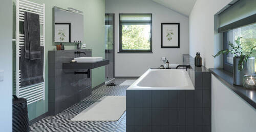 Badezimmer - Einfamilienhaus mit 141,00 m² in Ringgau zum Kaufen