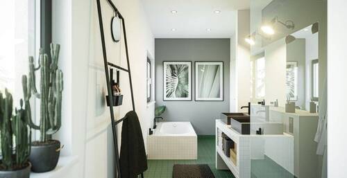 Badezimmer - Einfamilienhaus mit 107,00 m² in Wanfried zur Miete