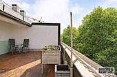 Dachterrasse im Sommer - 