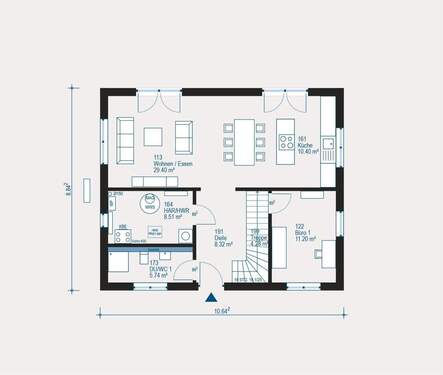 Modernes Einfamilienhaus - 