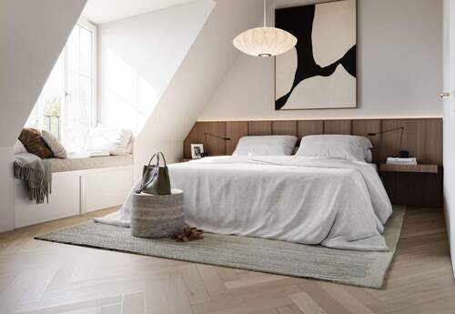 Schlafzimmer im Dachgeschoss - 