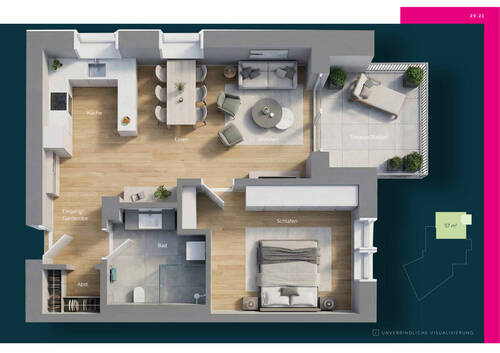 Wohnung1 - Etagenwohnung mit 56,00 m&sup2; in Epfendorf zum Kaufen