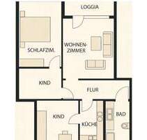 Helle 4-Zimmer-Wohnung mit Loggia in Waldkraiburg