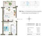 Grundriss Wohnung - Typ 15 - 2 Zimmer Etagenwohnung in Chemnitz